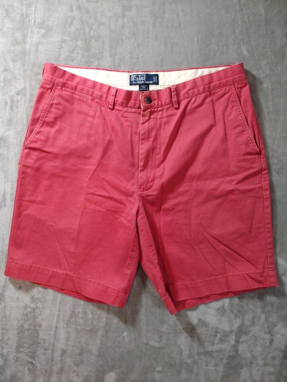 Vtg Polo Ralph Lauren Prospect Chino Shorts Mens 36 Pink Preppy Colorful 80s 90s